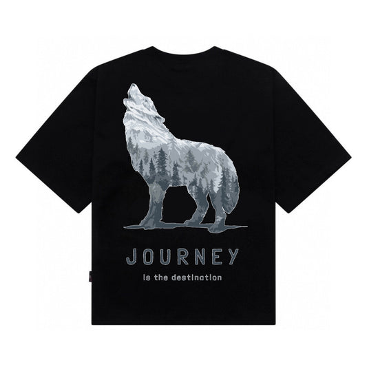 Etiquette Oversized T-Shirt - [0029] Wolf Journey