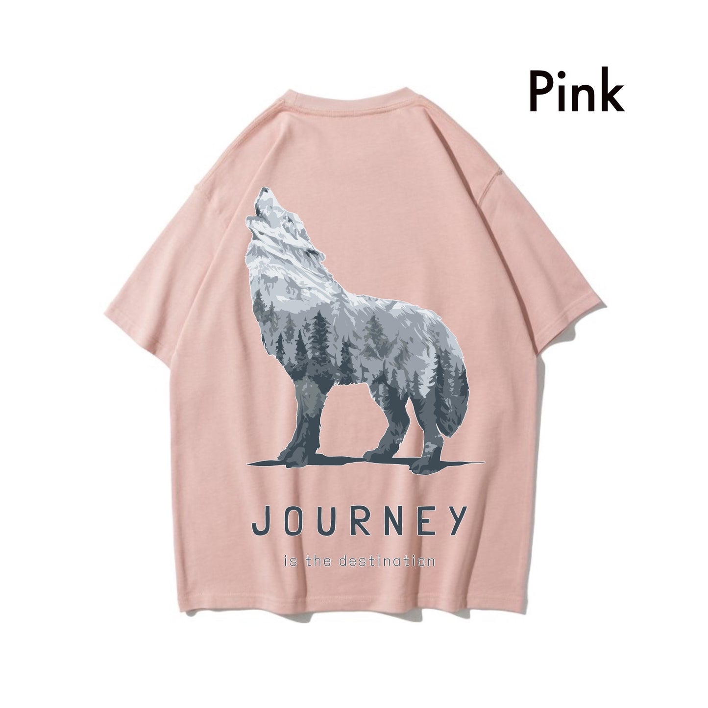 Etiquette Oversized T-Shirt - [0029] Wolf Journey