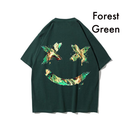 Etiquette Oversized T-Shirt - [0032] Ricky Clown Green Marble