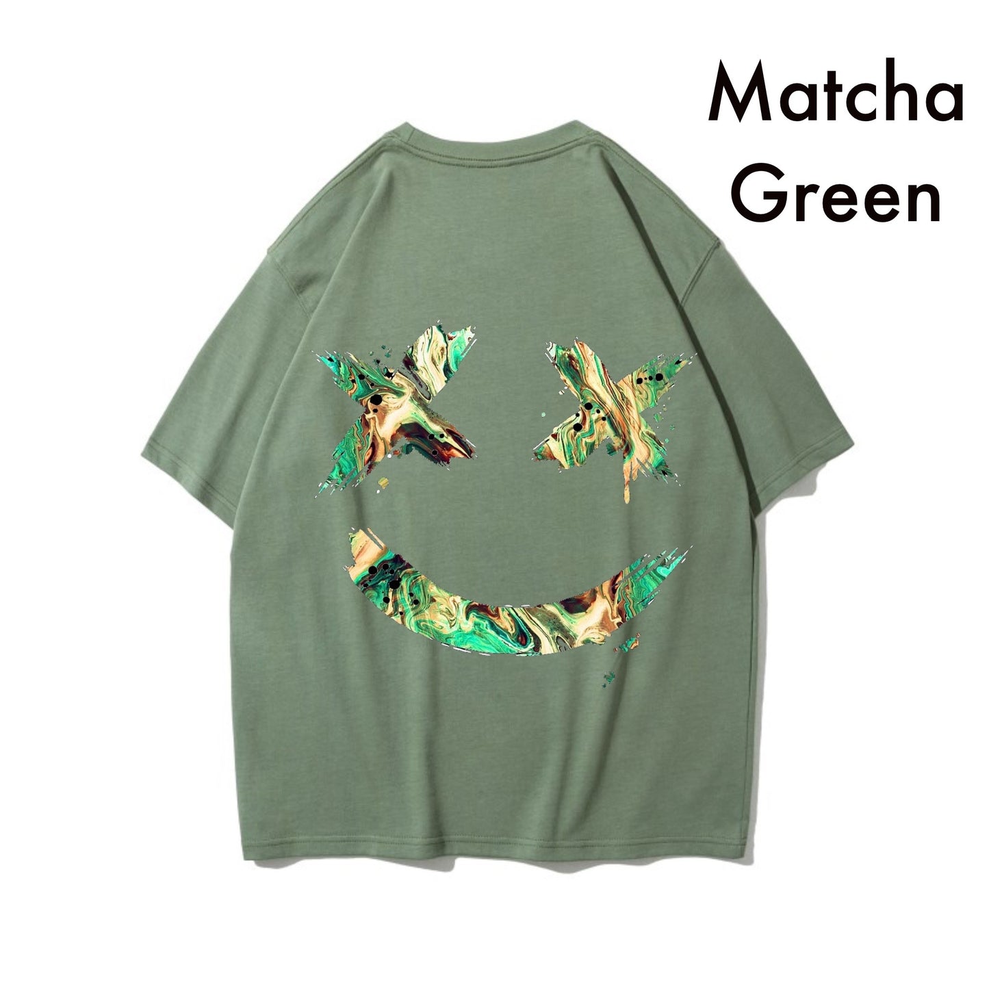 Etiquette Oversized T-Shirt - [0032] Ricky Clown Green Marble