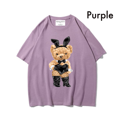 Etiquette Oversized T-Shirt - [0033] Bunny Rabbit Bear