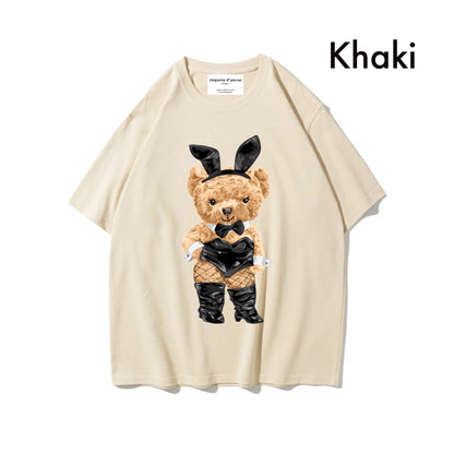 Etiquette Oversized T-Shirt - [0033] Bunny Rabbit Bear