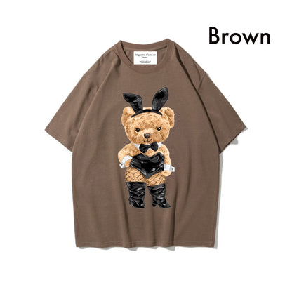 Etiquette Oversized T-Shirt - [0033] Bunny Rabbit Bear