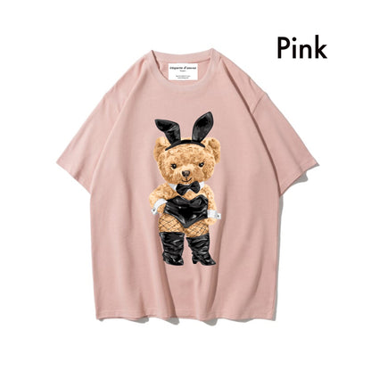 Etiquette Oversized T-Shirt - [0033] Bunny Rabbit Bear