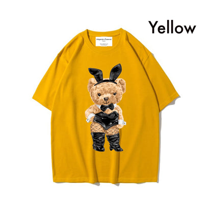 Etiquette Oversized T-Shirt - [0033] Bunny Rabbit Bear