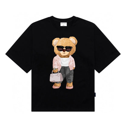 Etiquette Oversized T-Shirt - [0035] Office Lady Bear