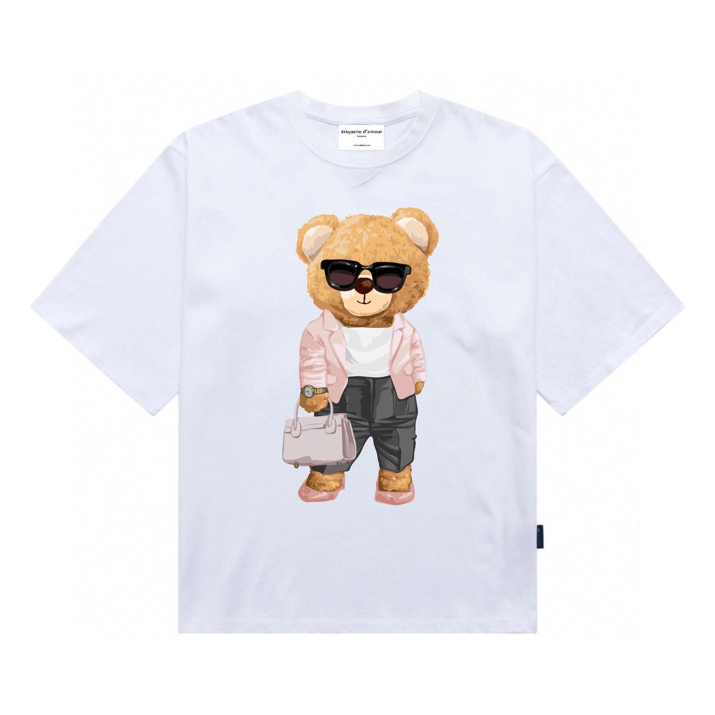 Etiquette Oversized T-Shirt - [0035] Office Lady Bear