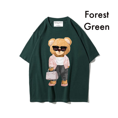 Etiquette Oversized T-Shirt - [0035] Office Lady Bear