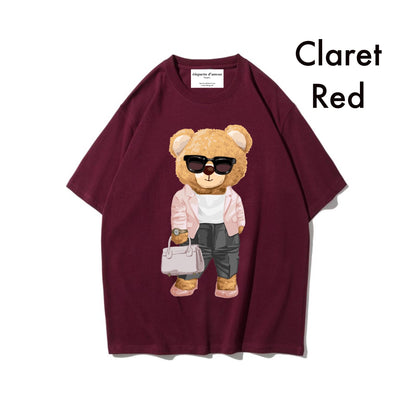 Etiquette Oversized T-Shirt - [0035] Office Lady Bear