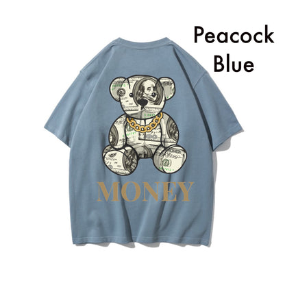 Etiquette Oversized T-Shirt - [0037] Money Bill Bear