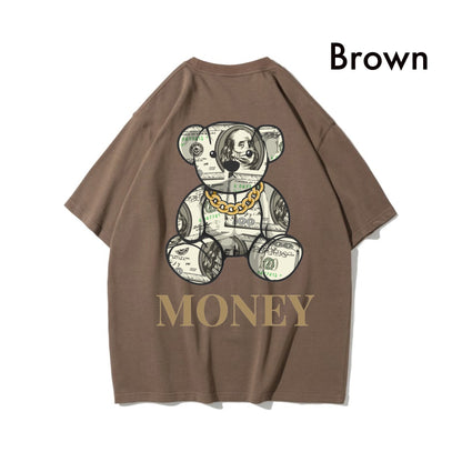 Etiquette Oversized T-Shirt - [0037] Money Bill Bear