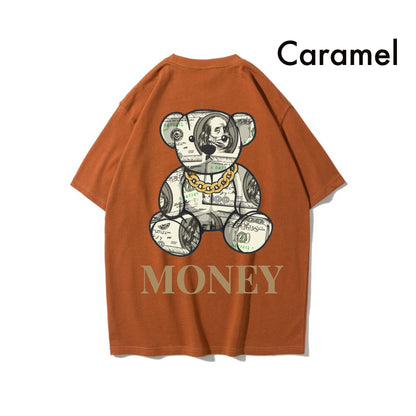 Etiquette Oversized T-Shirt - [0037] Money Bill Bear