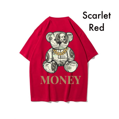 Etiquette Oversized T-Shirt - [0037] Money Bill Bear