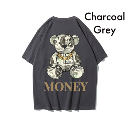 Etiquette Oversized T-Shirt - [0037] Money Bill Bear