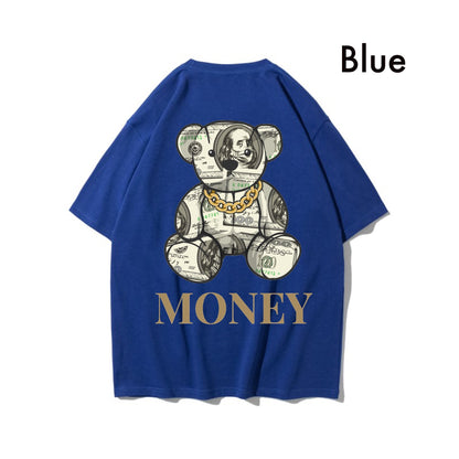 Etiquette Oversized T-Shirt - [0037] Money Bill Bear