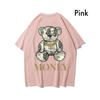 Etiquette Oversized T-Shirt - [0037] Money Bill Bear