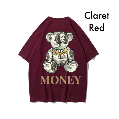 Etiquette Oversized T-Shirt - [0037] Money Bill Bear