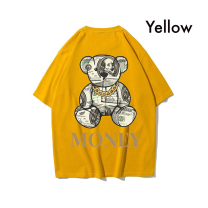 Etiquette Oversized T-Shirt - [0037] Money Bill Bear