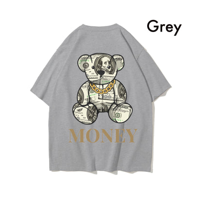 Etiquette Oversized T-Shirt - [0037] Money Bill Bear