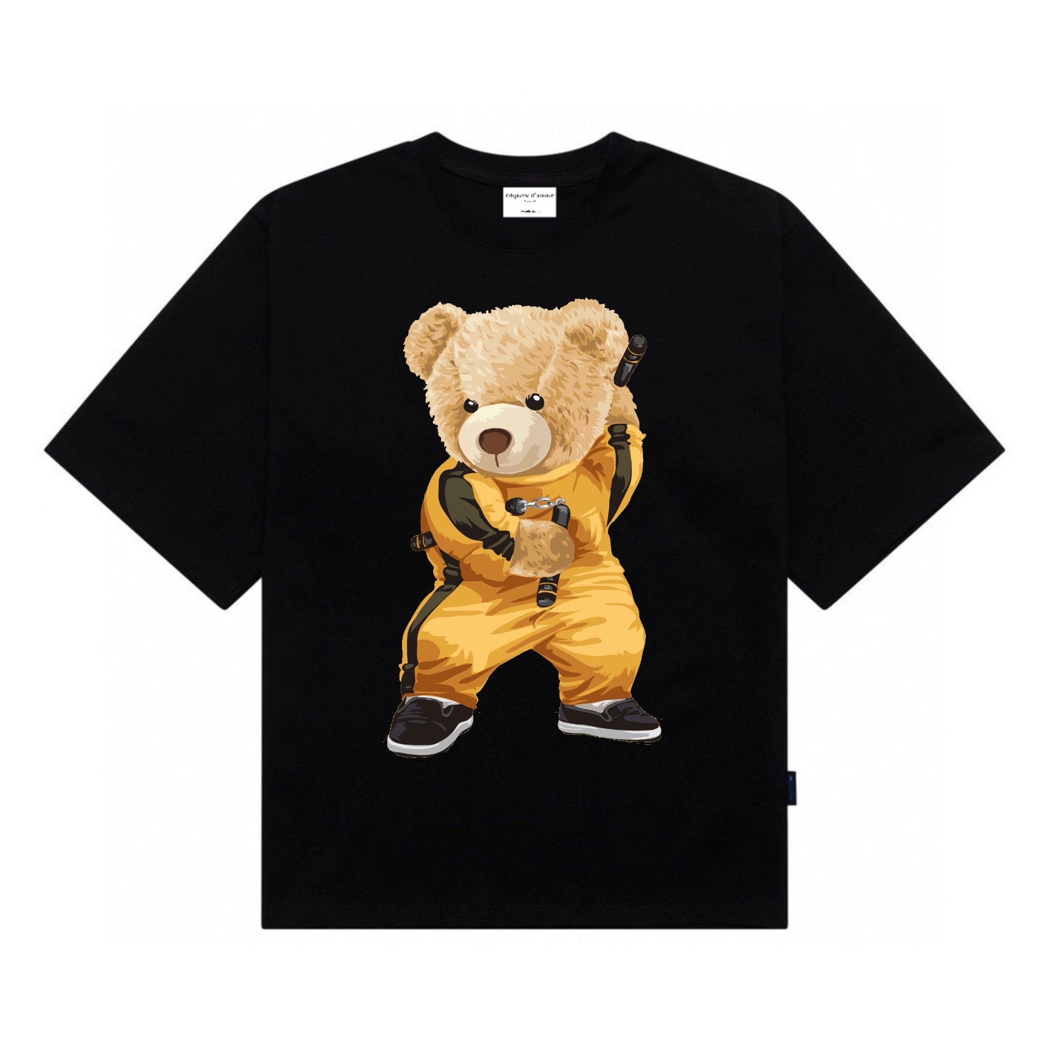 Etiquette Oversized T-Shirt - [0038] Bruce Lee Bear – étiquette d