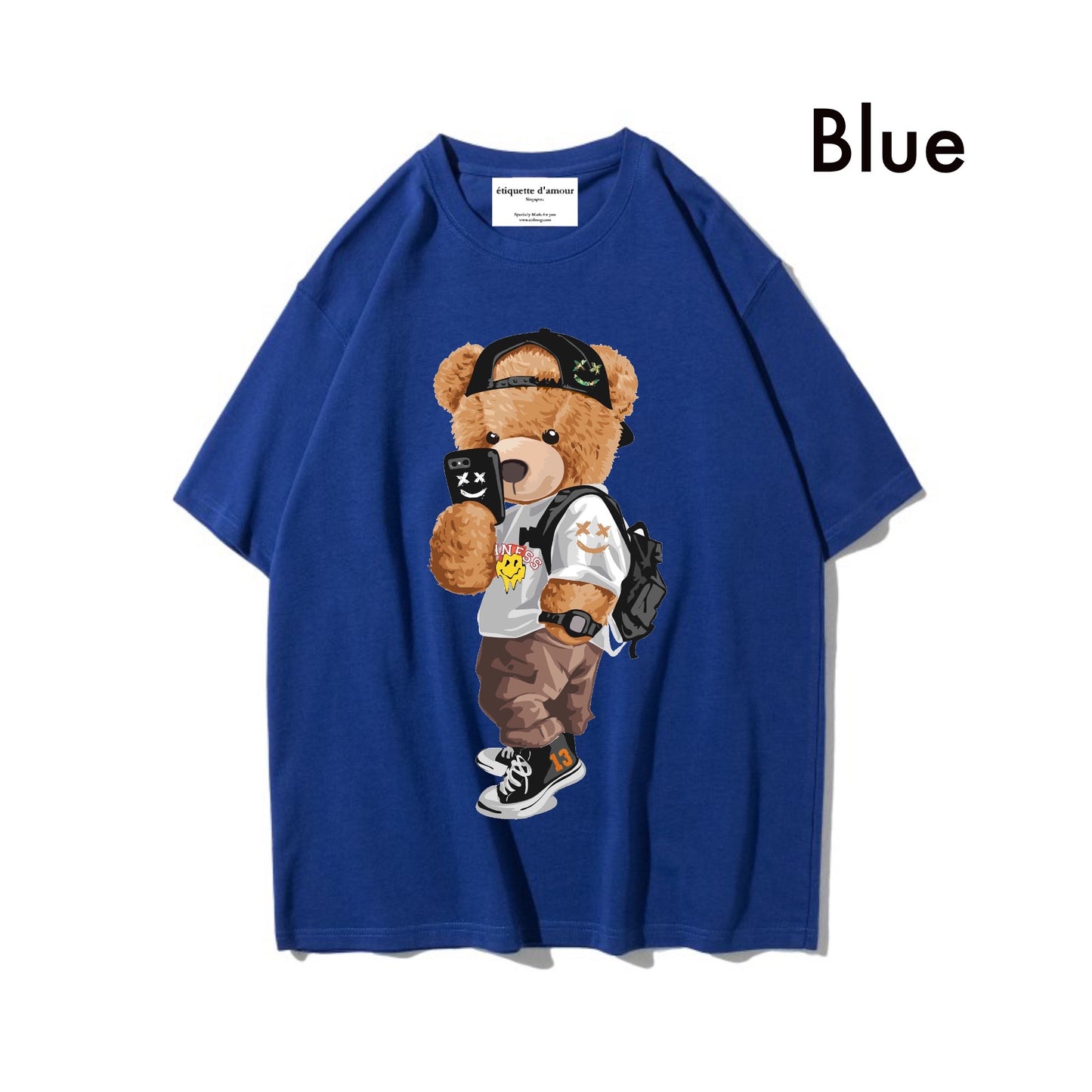 Etiquette Oversized T-Shirt - [0039] Selfie Bear