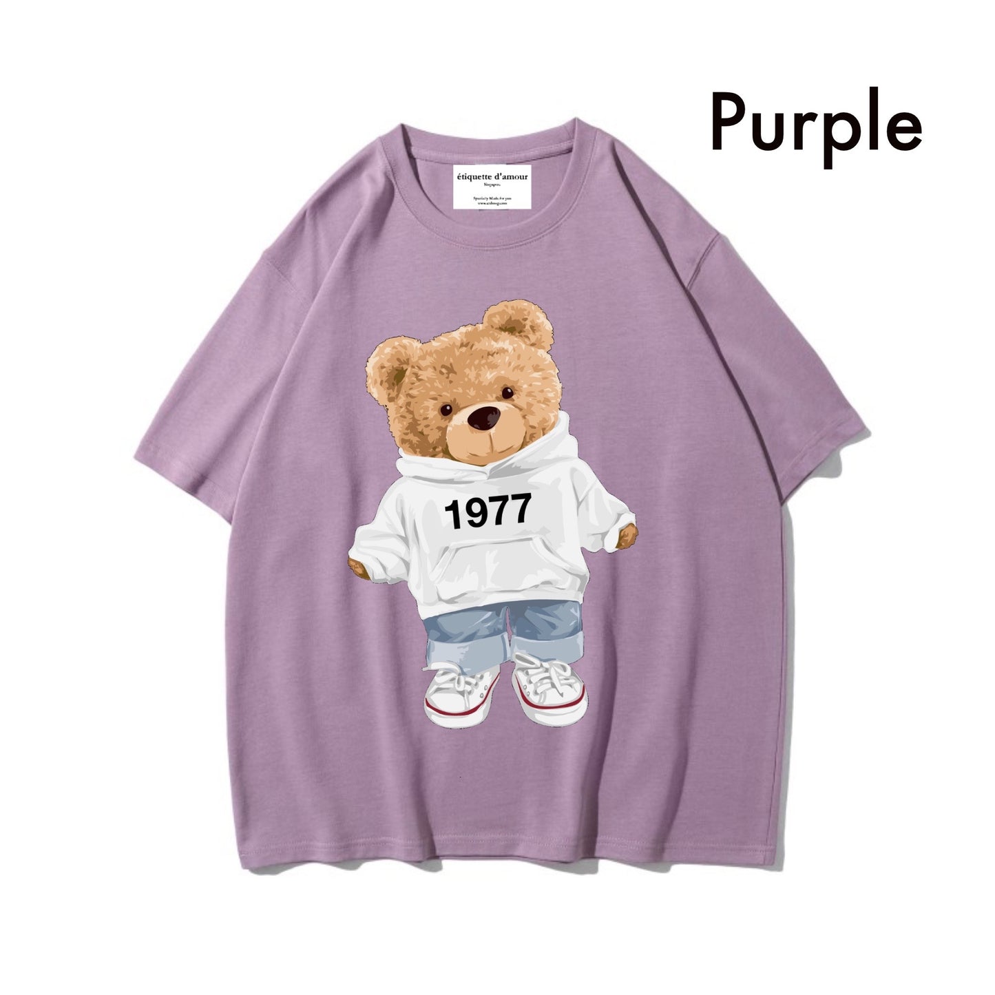 Etiquette Oversized T-Shirt - [0041] 1977 Hoodie Bear