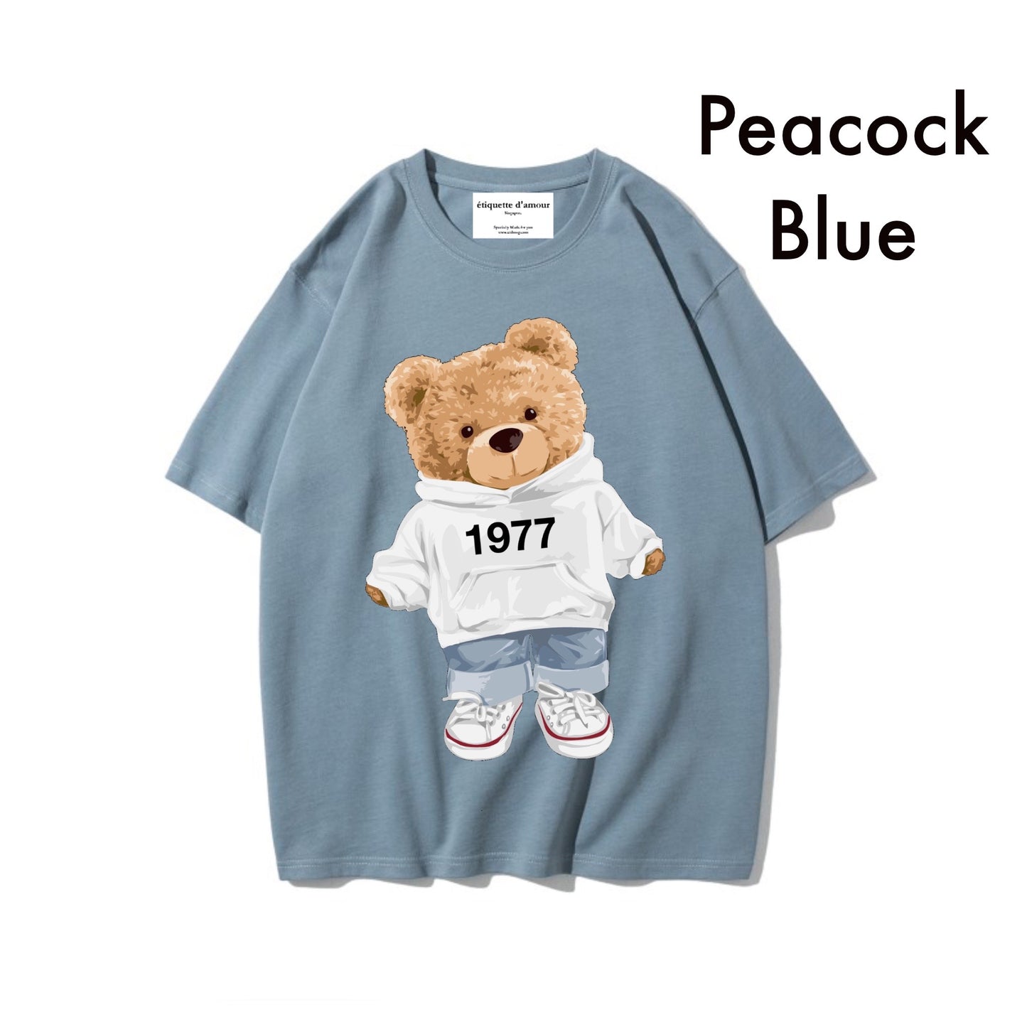 Etiquette Oversized T-Shirt - [0041] 1977 Hoodie Bear