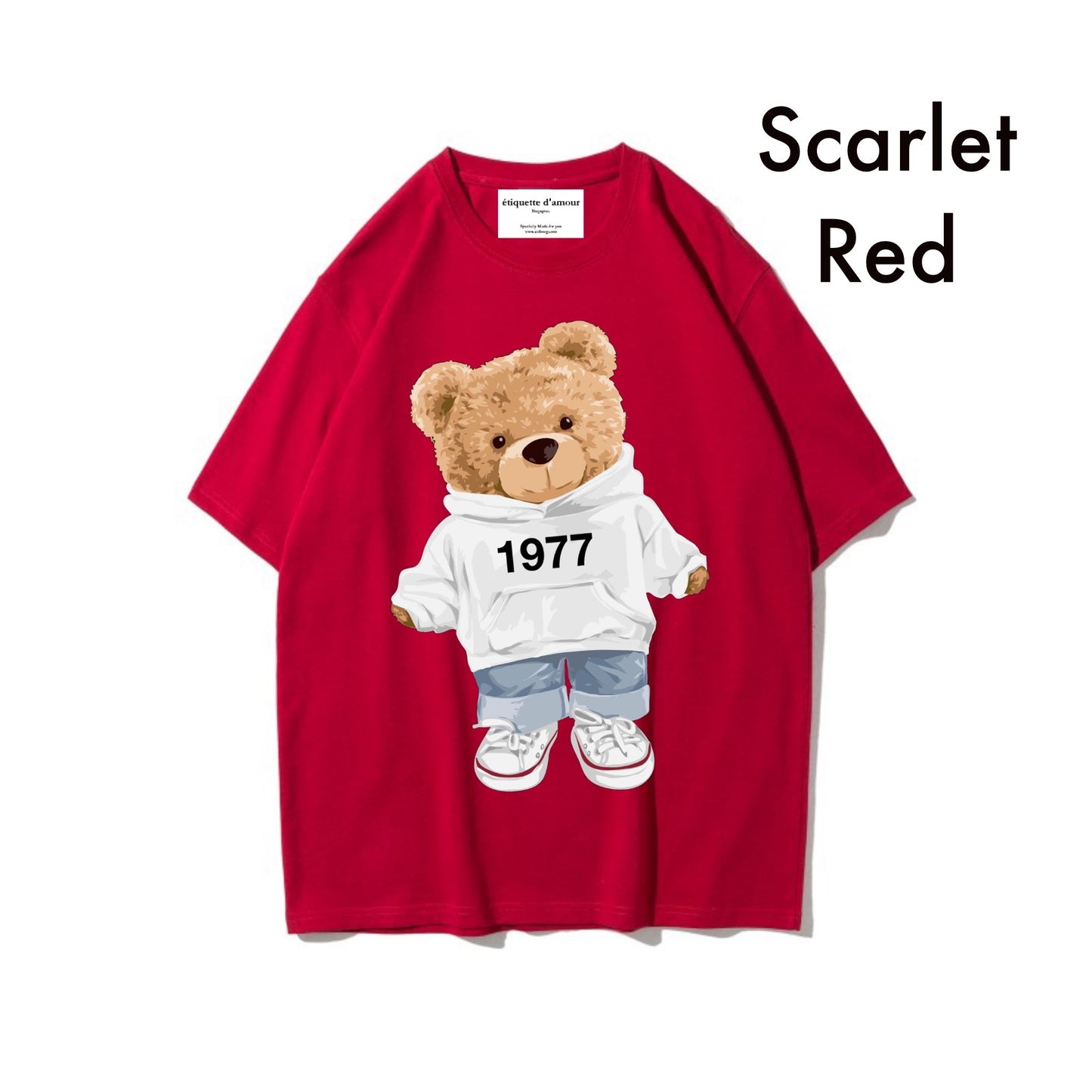 Etiquette Oversized T-Shirt - [0041] 1977 Hoodie Bear