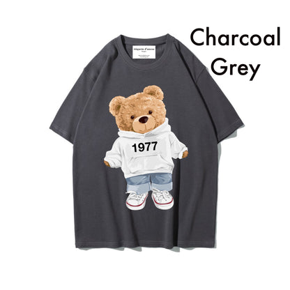 Etiquette Oversized T-Shirt - [0041] 1977 Hoodie Bear
