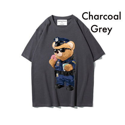 Etiquette Oversized T-Shirt - [0042] Policemen Bear