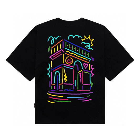 Etiquette Oversized T-Shirt - [0046] Smile Love House