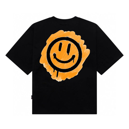 Etiquette Oversized T-Shirt - [0058] Smiley on Orange