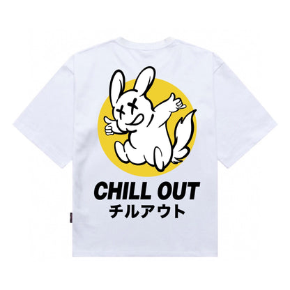 Etiquette Oversized T-Shirt - [0063] Fxxking Rabbit Chill Out