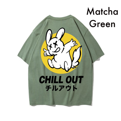 Etiquette Oversized T-Shirt - [0063] Fxxking Rabbit Chill Out