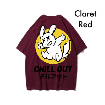 Etiquette Oversized T-Shirt - [0063] Fxxking Rabbit Chill Out