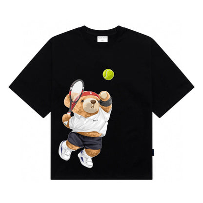 Etiquette Oversized T-Shirt - [0060] Tennis Teddy Bear