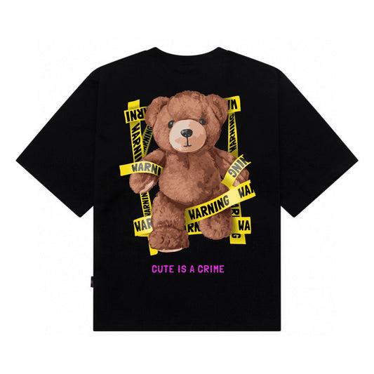 Etiquette Oversized T-Shirt - [0064] Cute Crime Bear