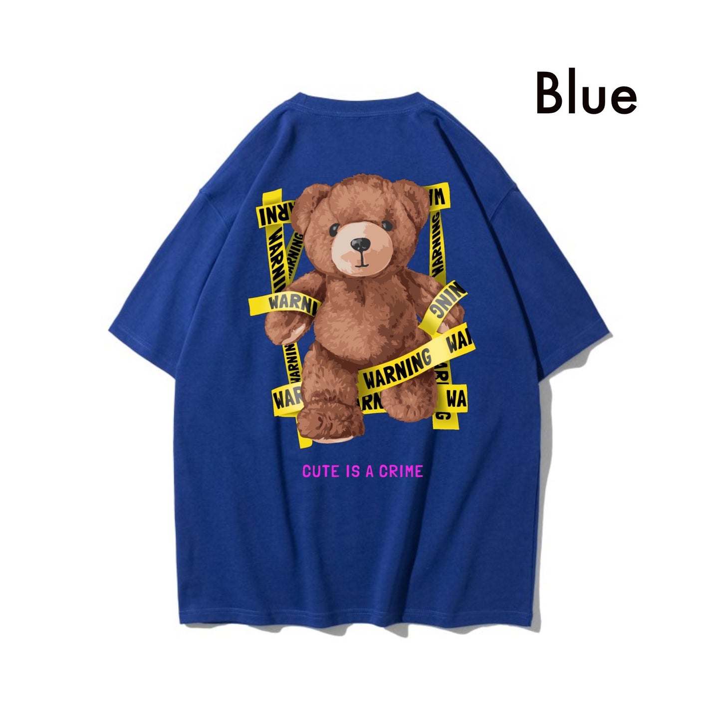 Etiquette Oversized T-Shirt - [0064] Cute Crime Bear