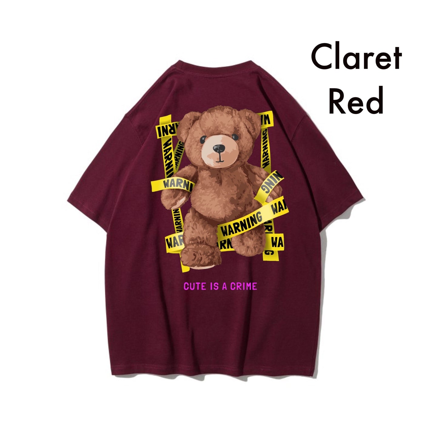 Etiquette Oversized T-Shirt - [0064] Cute Crime Bear