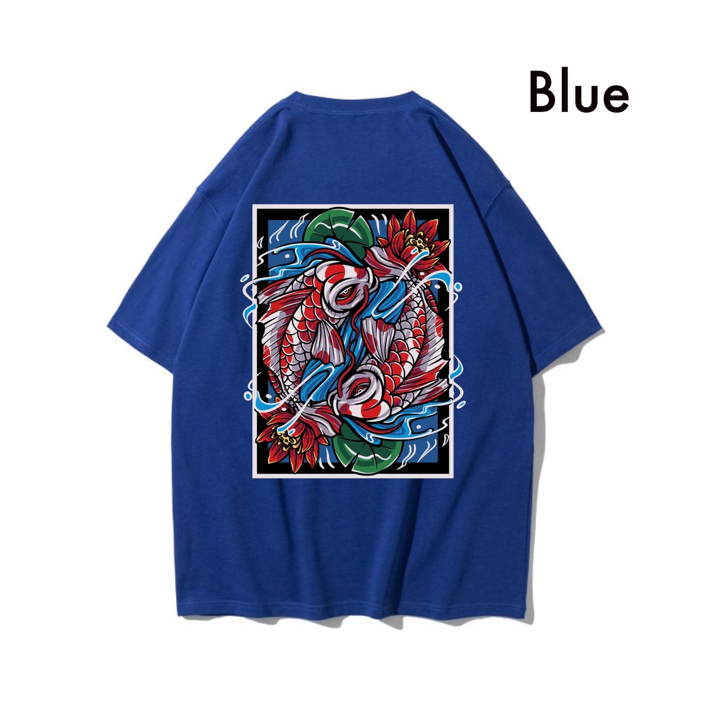 Etiquette Oversized T-Shirt - [0065] Lucky Koi Fish