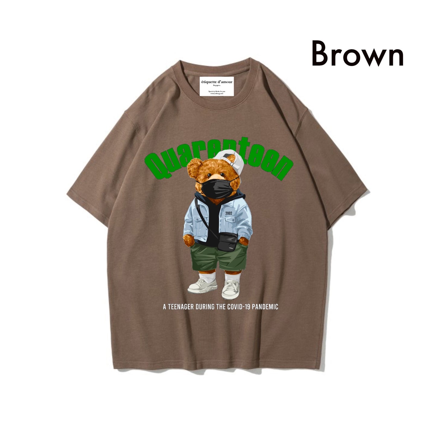 Etiquette Oversized T-Shirt - [0069] Quarenteen Teddy Bear