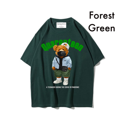 Etiquette Oversized T-Shirt - [0069] Quarenteen Teddy Bear