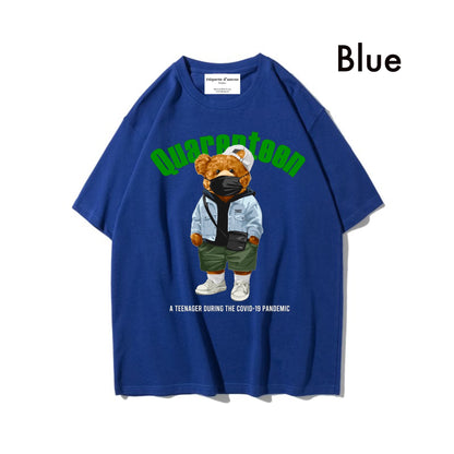 Etiquette Oversized T-Shirt - [0069] Quarenteen Teddy Bear