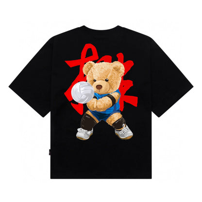 Etiquette Oversized T-Shirt - [0070] Volleyball Teddy Bear