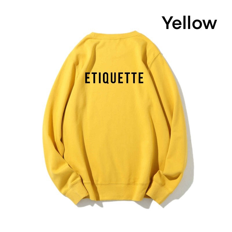 Etiquette Sweat Shirt - [0001] 777 Essential Basic
