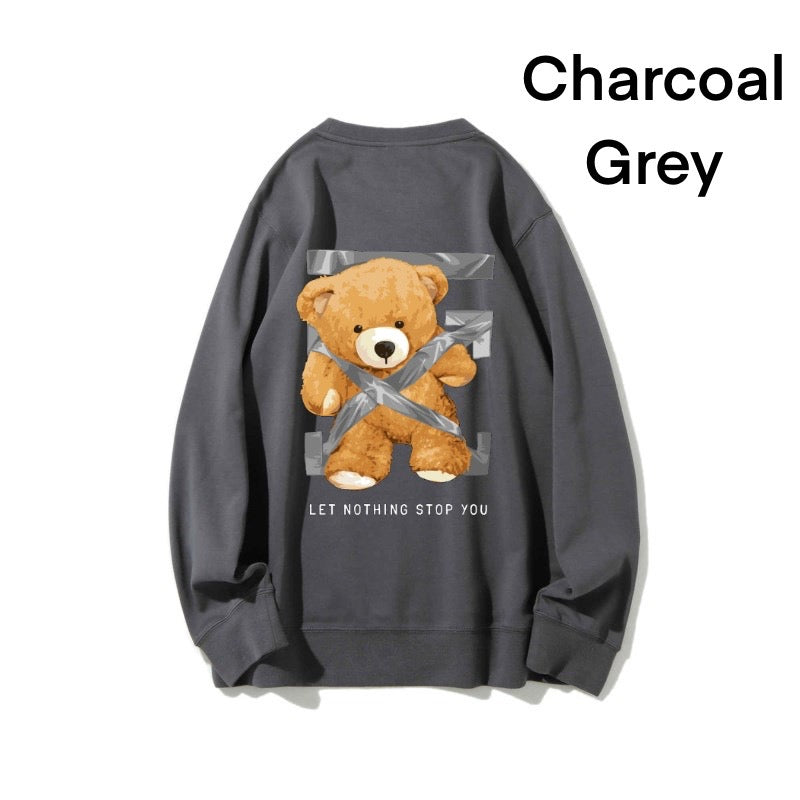Etiquette Sweat Shirt - [0003] Grey Tape Bear