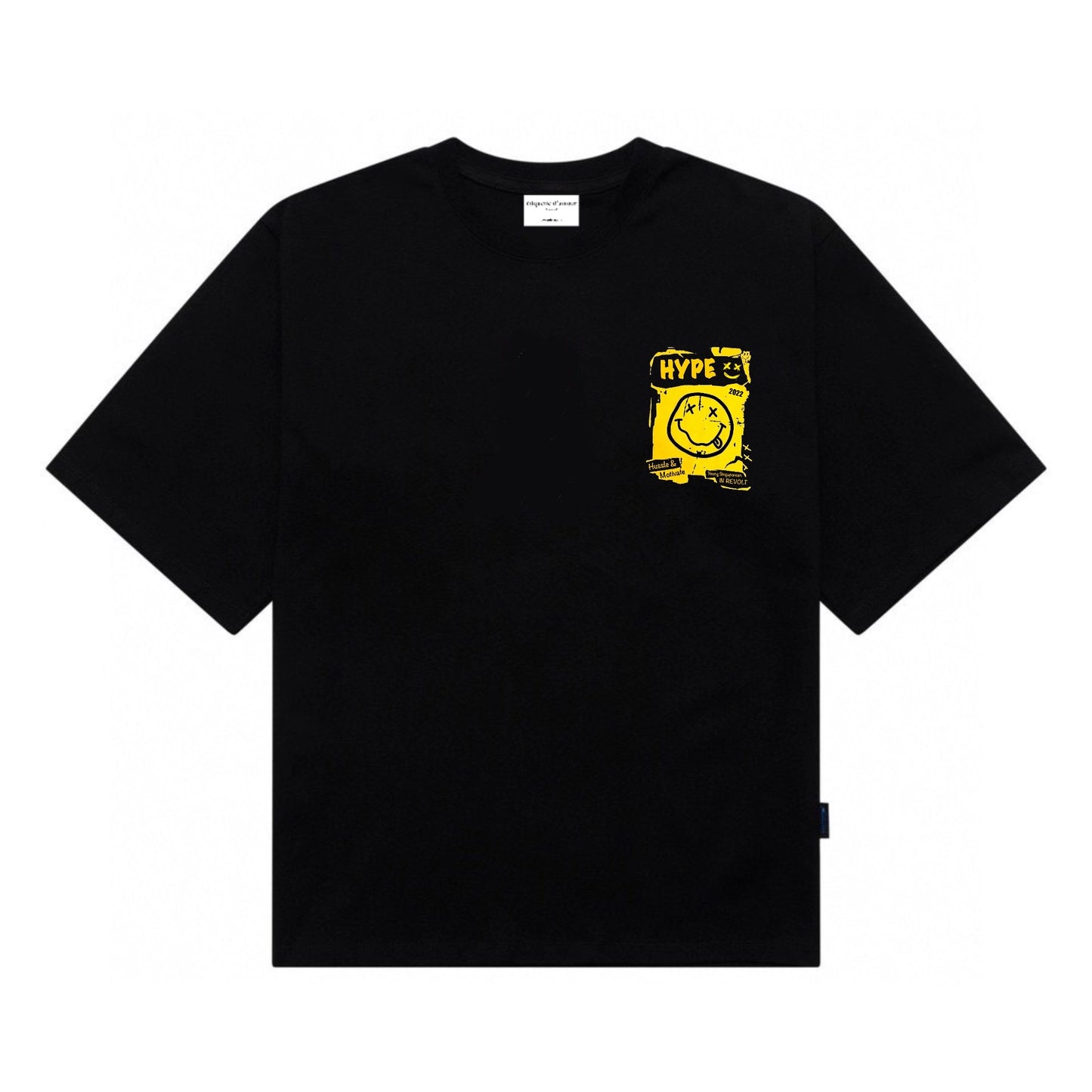 Etiquette Oversized T-Shirt - [0075] Hype Young SG