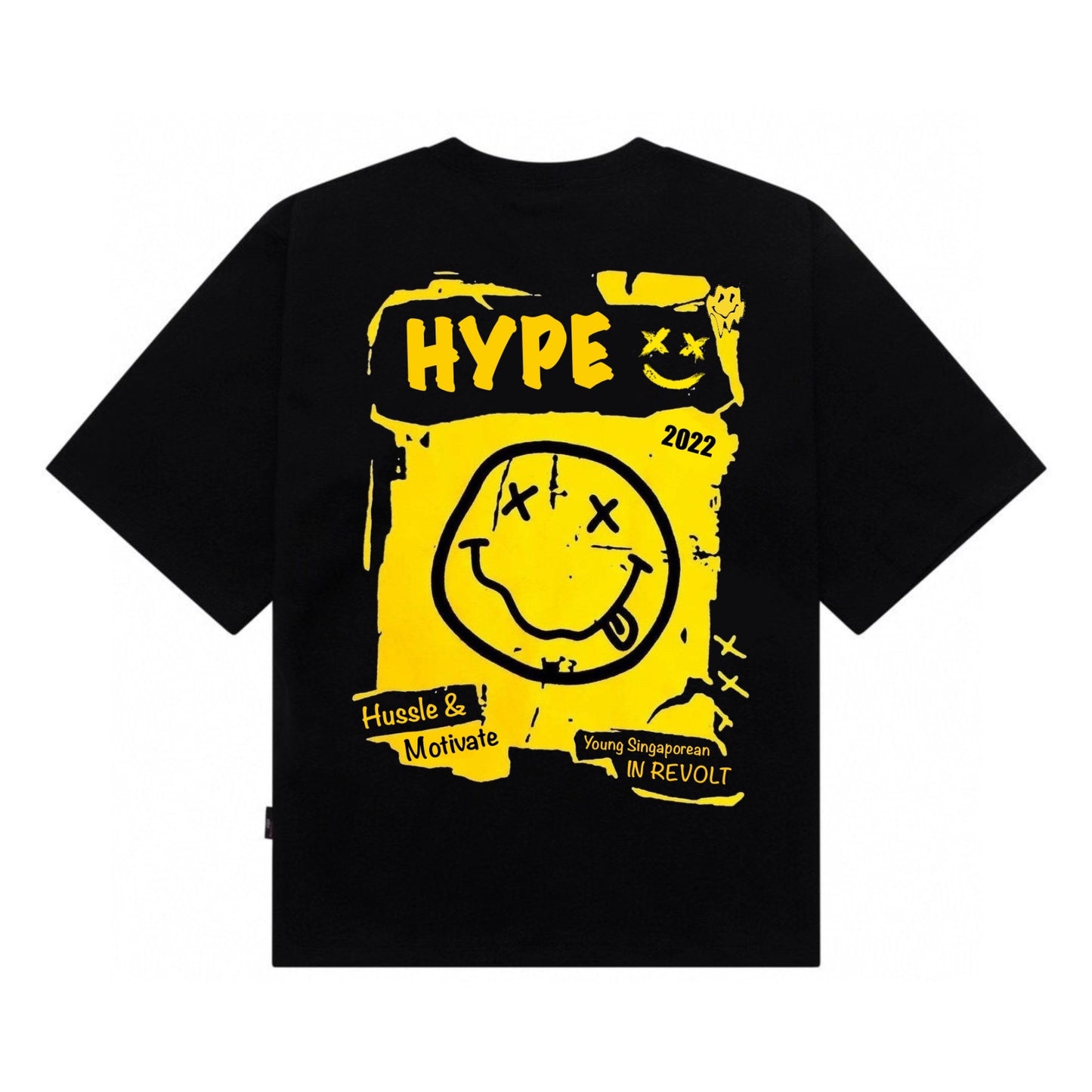 Etiquette Oversized T-Shirt - [0075] Hype Young SG