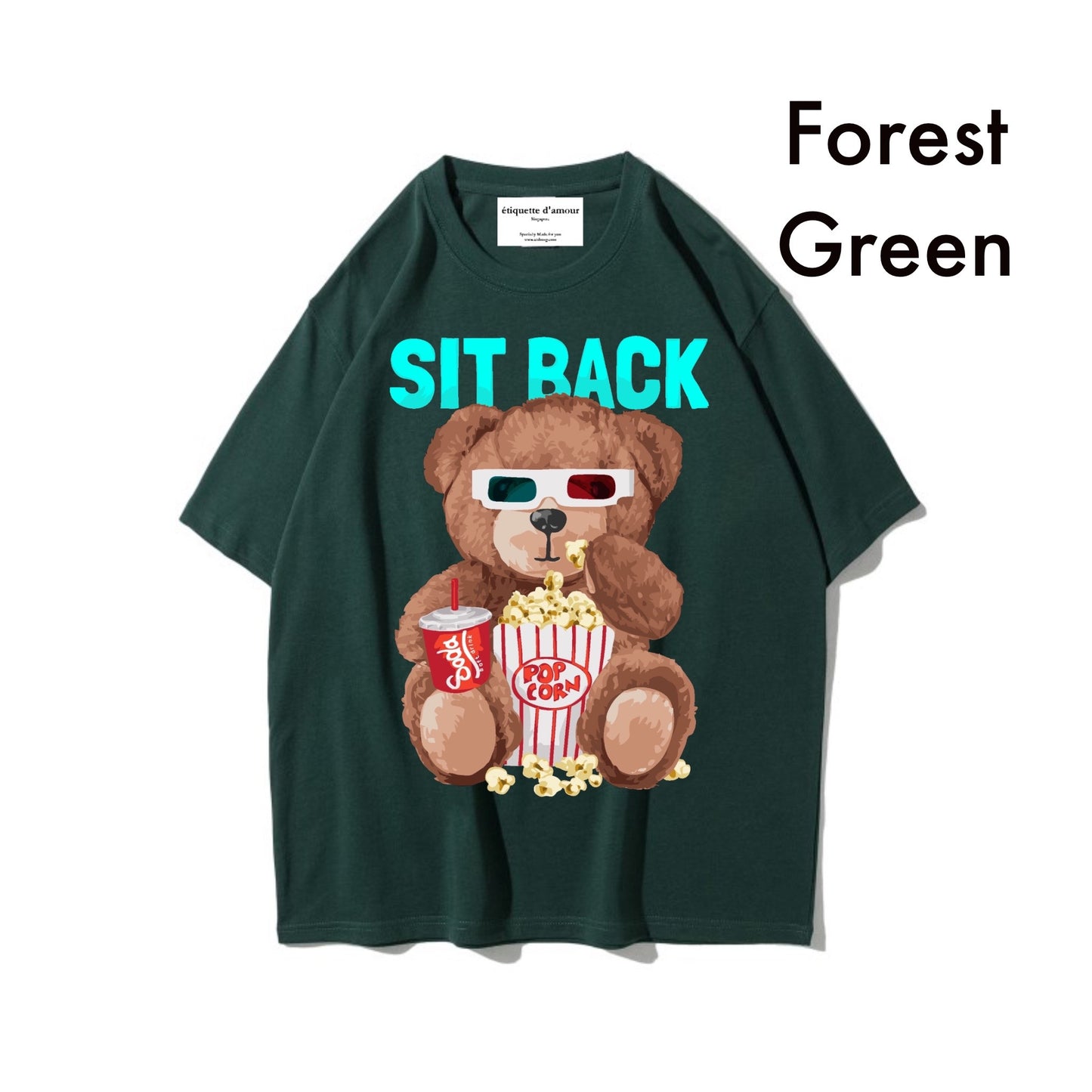 Etiquette Oversized T-Shirt - [0083] Sit Back Bear