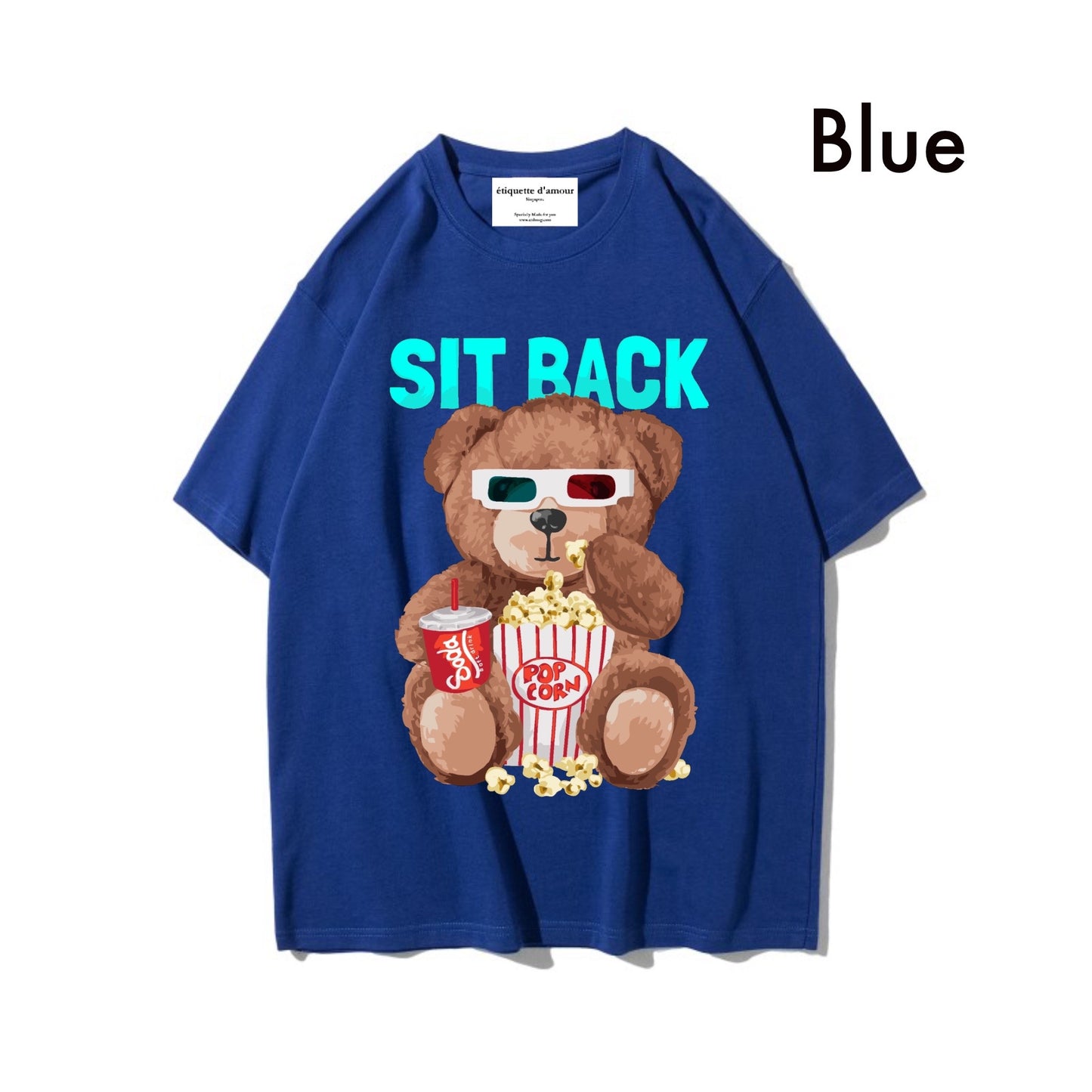 Etiquette Oversized T-Shirt - [0083] Sit Back Bear